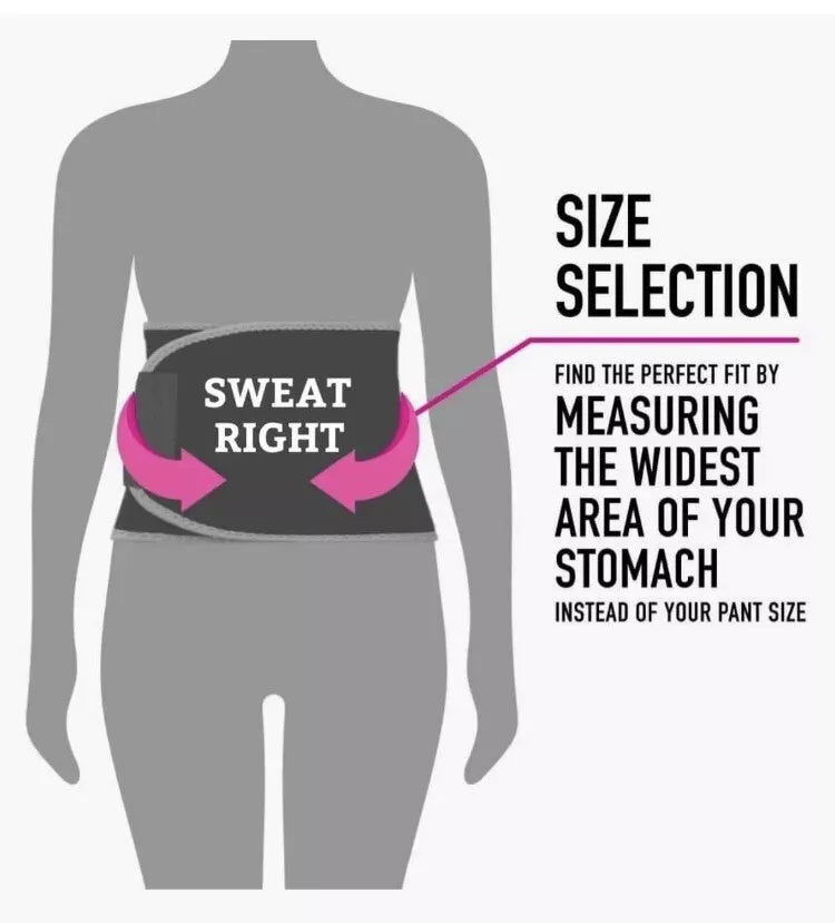 Waist Trimmer & Gloves - Sweat Band Increases Stomach Temp To Cut Water Weight